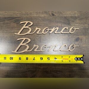 Bronco Black Script emblem